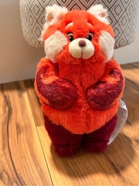 Disney/pixar Turning Red- Bright Orange & Burgundy Soft Toy